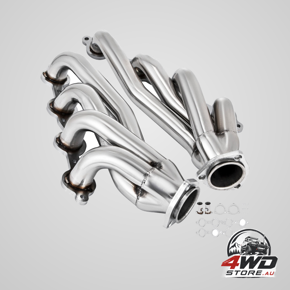 Exhaust header set 1 5/8in exhaust turbo headers, stainless steel exhaust manifold headers, shorty engine conversion LS swap