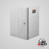 Steel electrical box, 40x30x25 cm, 304 stainless steel electrical enclosure box, wall-mounted outdoor electrical electronic