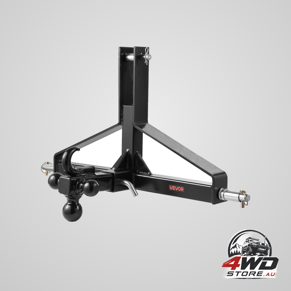 3 Point trailer hitch with 2 in receiver, 3pt quick hitch attachment, heavy duty tractor tow drawbar adapter, compatible