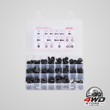 280 Pcs bolts and nuts assortment kit, metric machine screws and flat washers, alloy steel M6/M8/M10 multiple size, for