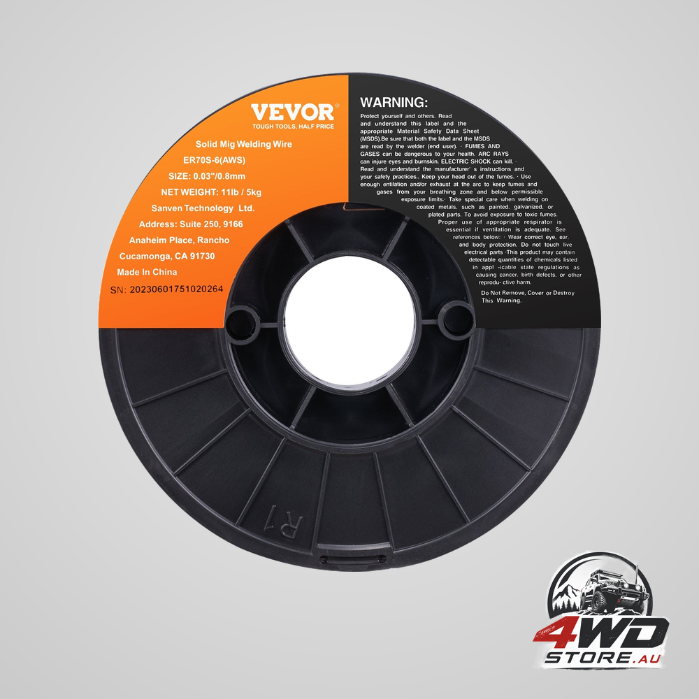 Solid MIG welding wire, ER70S-6 0.030-inch 11LBS with low splatter and high levels of deoxidizers for all position gas