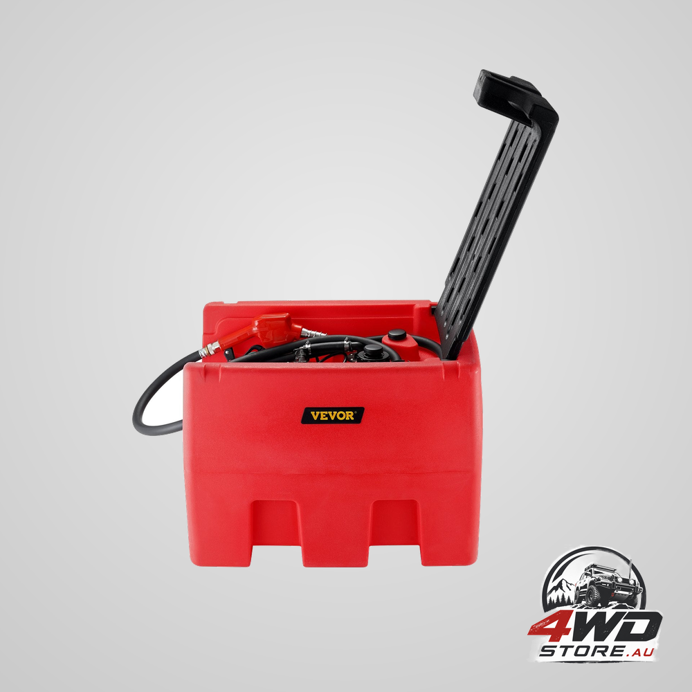 Portable diesel & gasoline tank, 182L, 10.6 GPM flow rate, diesel fuel tank with electric transfer pump, 4 m hose, auto
