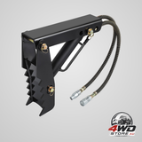 Hydraulic backhoe thumb, 45.7cm 1.27cm thickness heavy duty excavator thumb, black steel weld on thumb attachments with