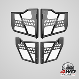 Jeep tube doors, 4-Door, hunting style Jeep tubular door with heavy-duty hinges & OE latch, Jeep doors with rubber pads, fit