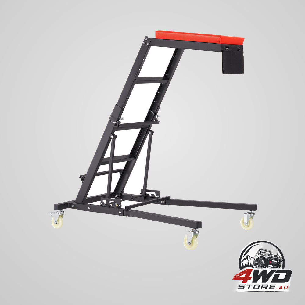 Automotive topside creeper, engine creeper 42.5in-64.8in, 181.44KGS capacity high top creeper, 4 swivel caster wheels