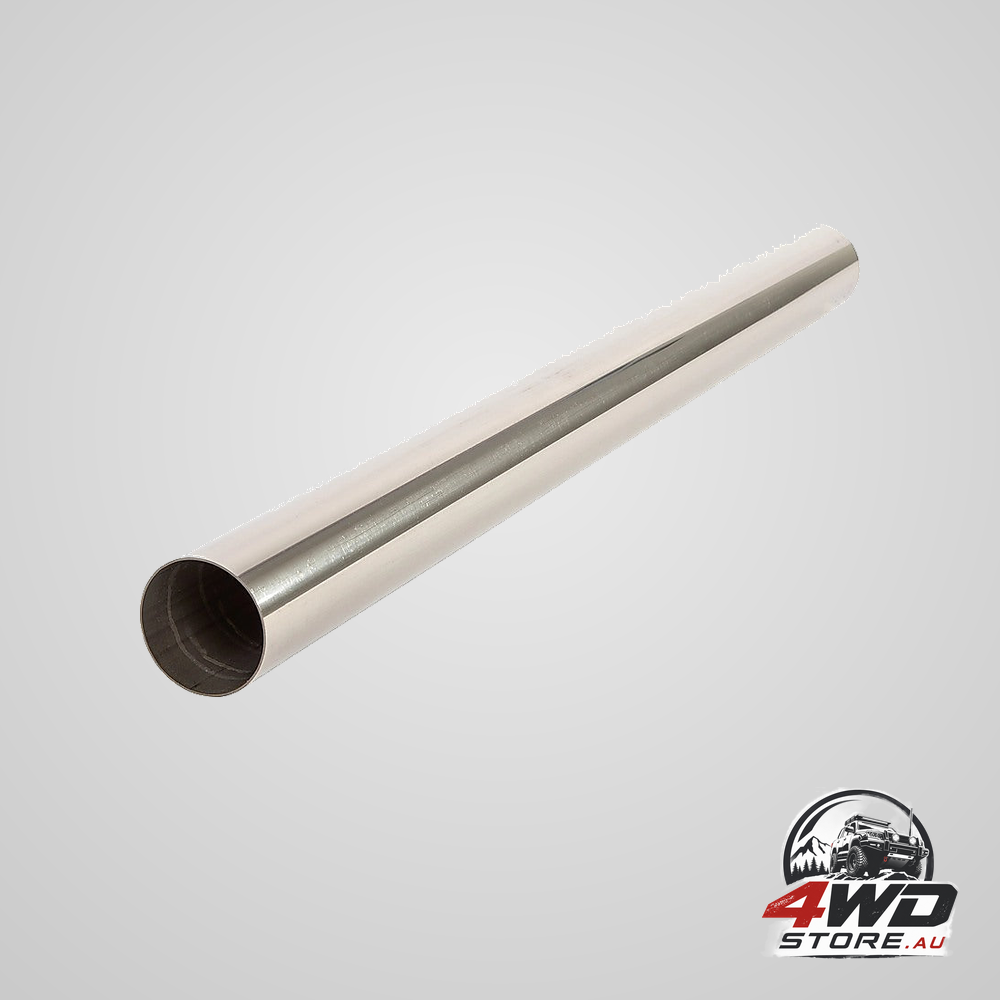 Universal 76mm stainless steel exhaust intake pipe polished fitting