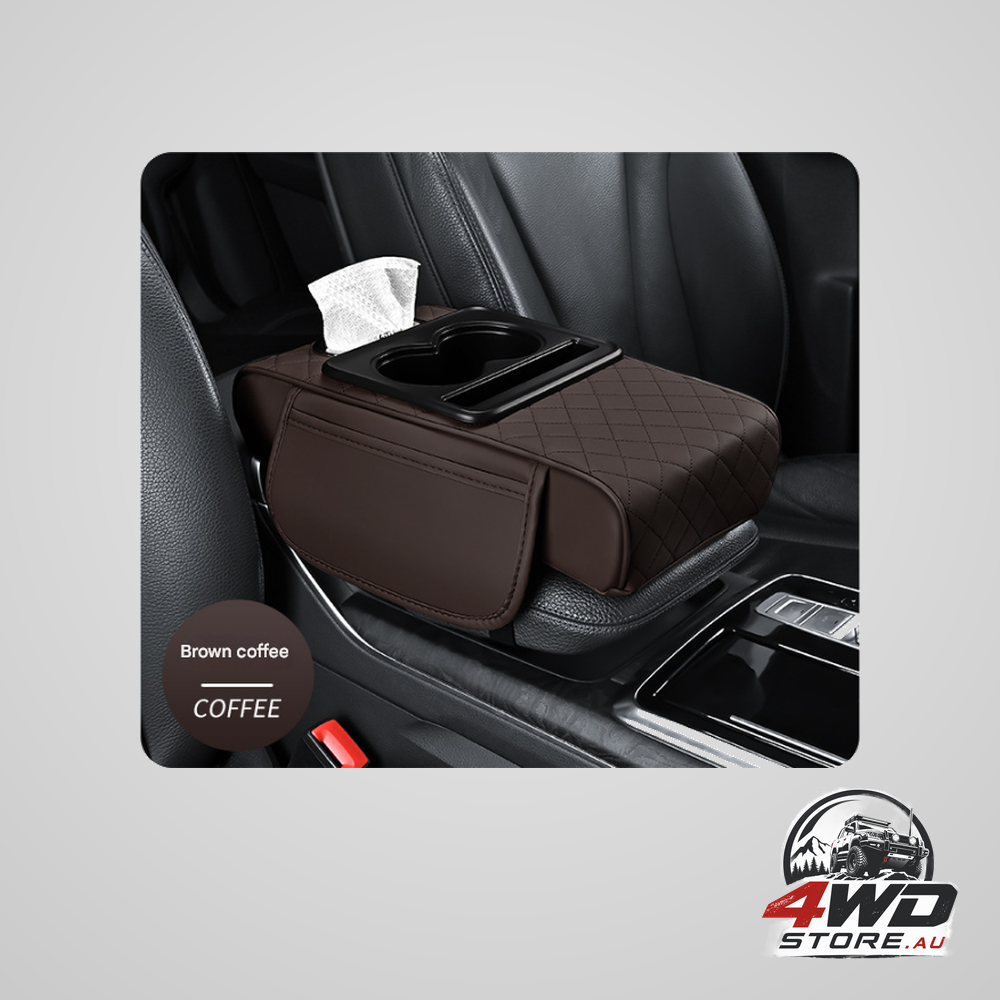Premium car armrest organiser & comfort pad