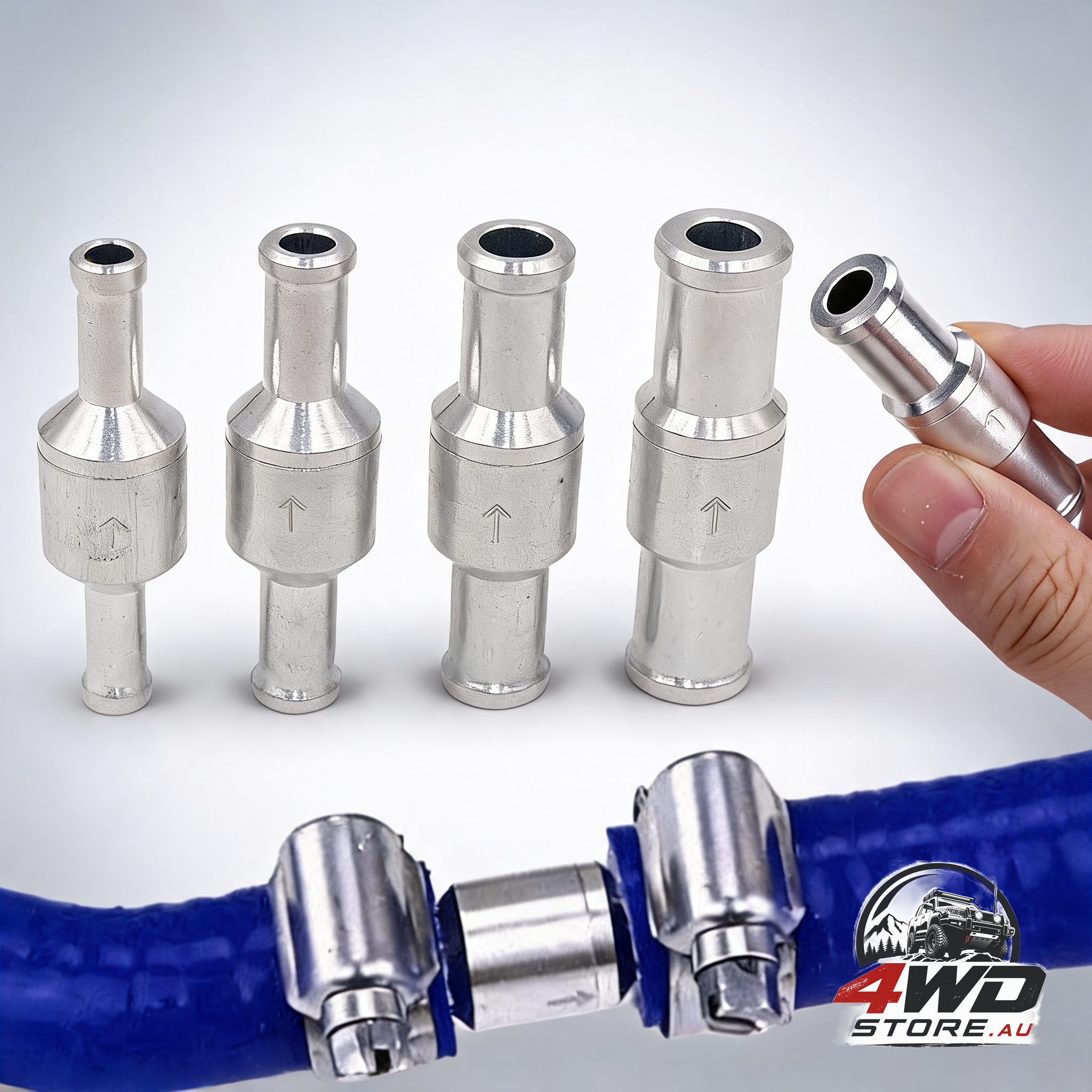 2X one way non return check valve air fuel petrol diesel oil vacuum