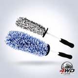 Car wheel cleaning brush tool - alloy soft bristle