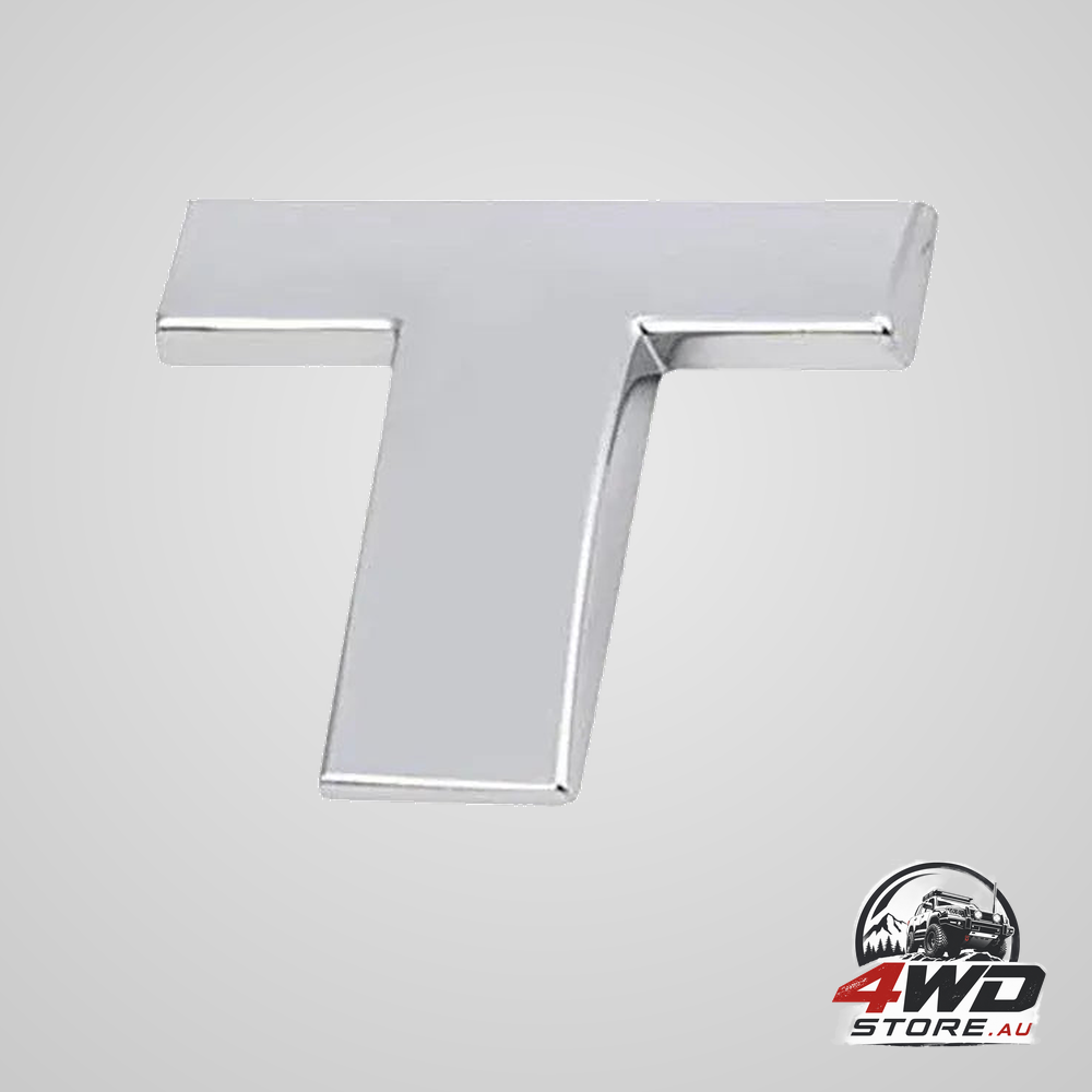A-Z alphabet letters car sticker self adhesive auto badge emblem 3D chrome good - t