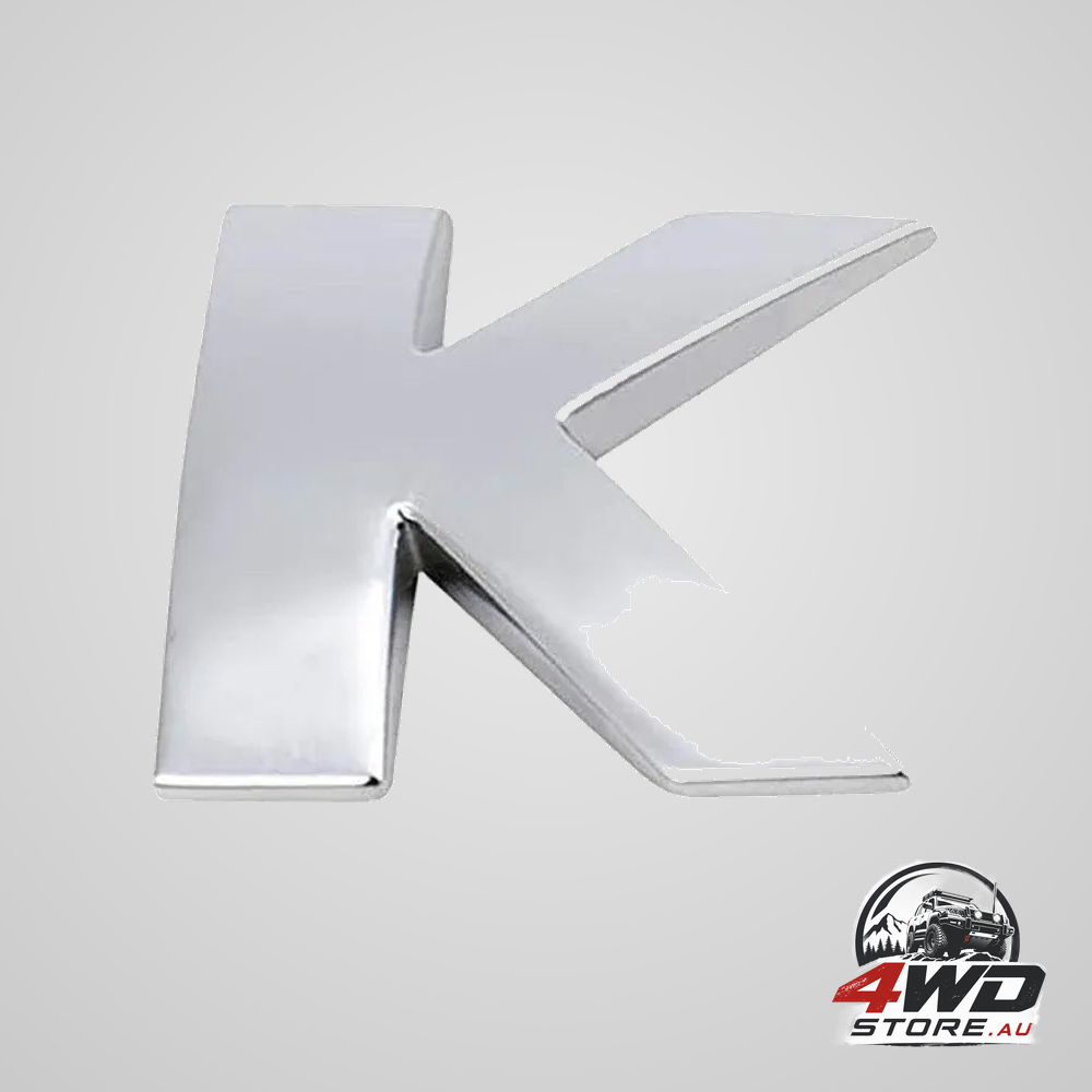 A-Z alphabet letters car sticker self adhesive auto badge emblem 3D chrome good - k