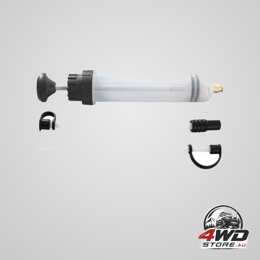 Manual needle and barrel suction oil change tool pump for brake oil filler