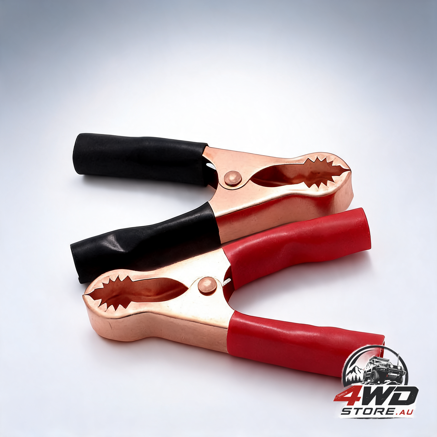 2/4/6Pairs car battery tongs cable alligator electrical measured clip clamp tool - 4pcs (2black+2red)