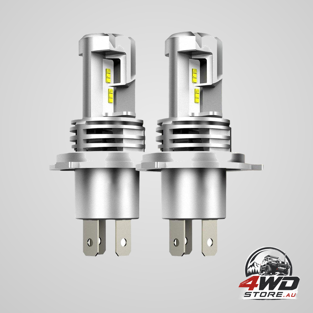 2 Pack H4 LED headlight bulbs 6000K white 9600LM high low beam canbus ready