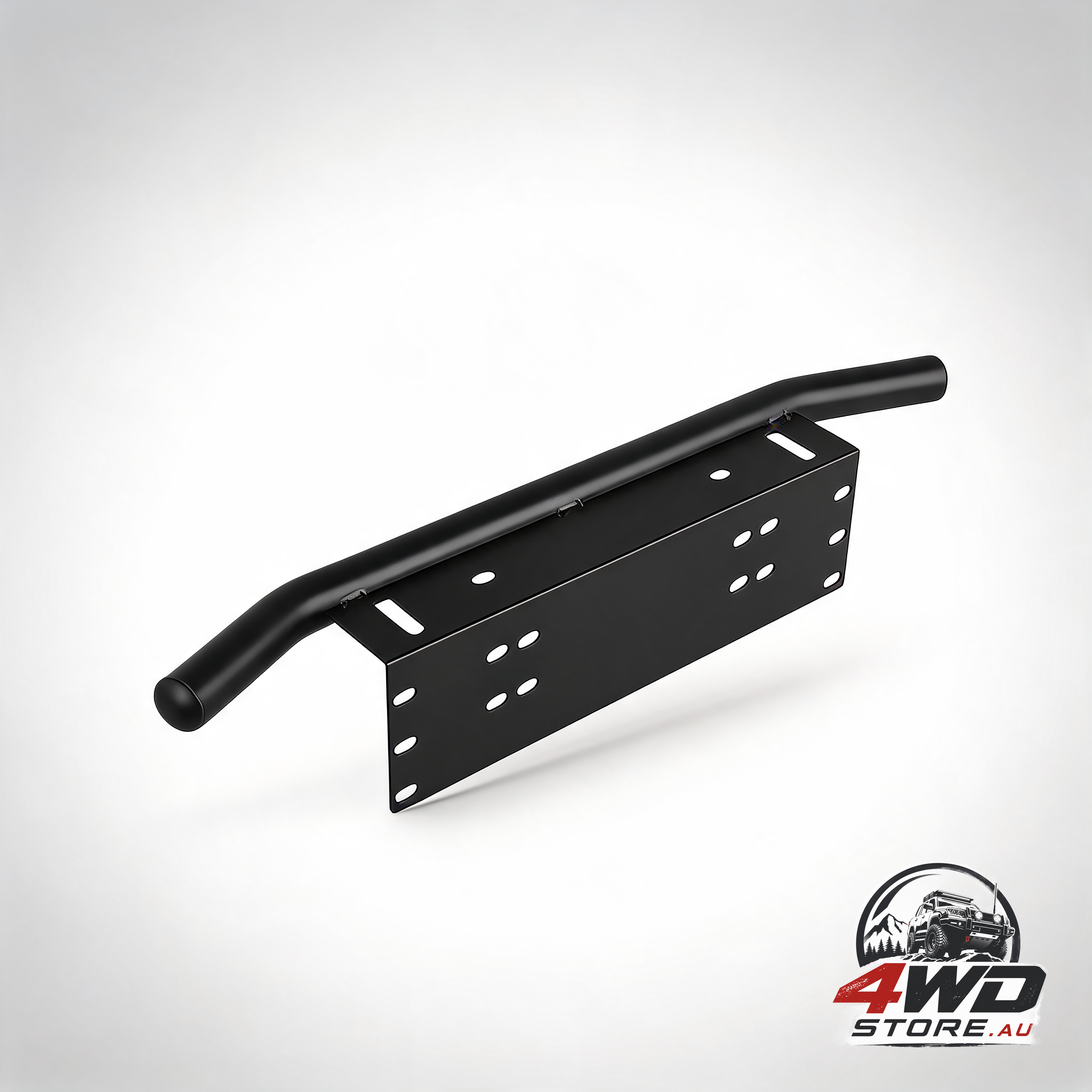 24Inch bull bar front bumper licence number plate mount bracket led light holder