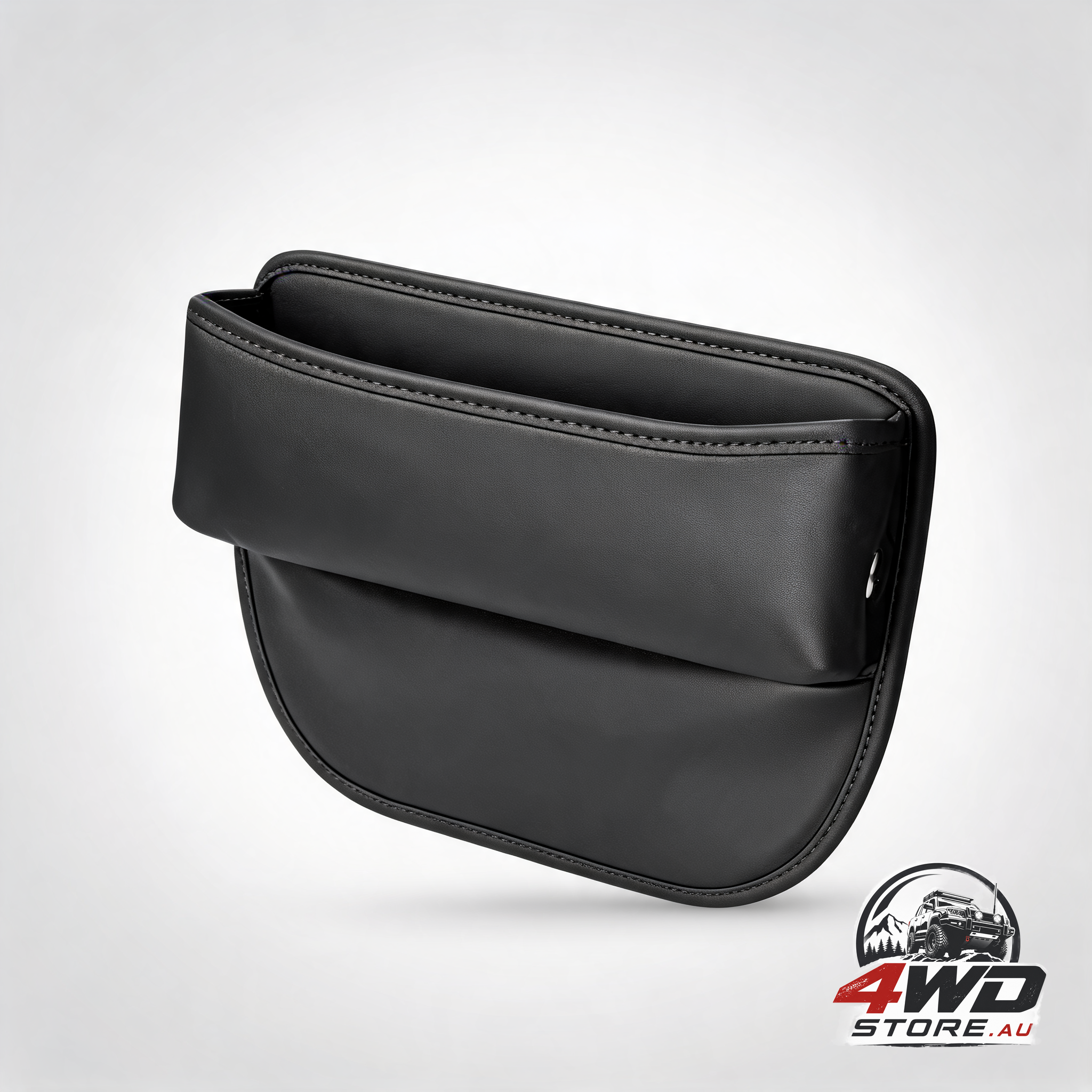 Universal gap storage organiser box for vehicle front console side slot