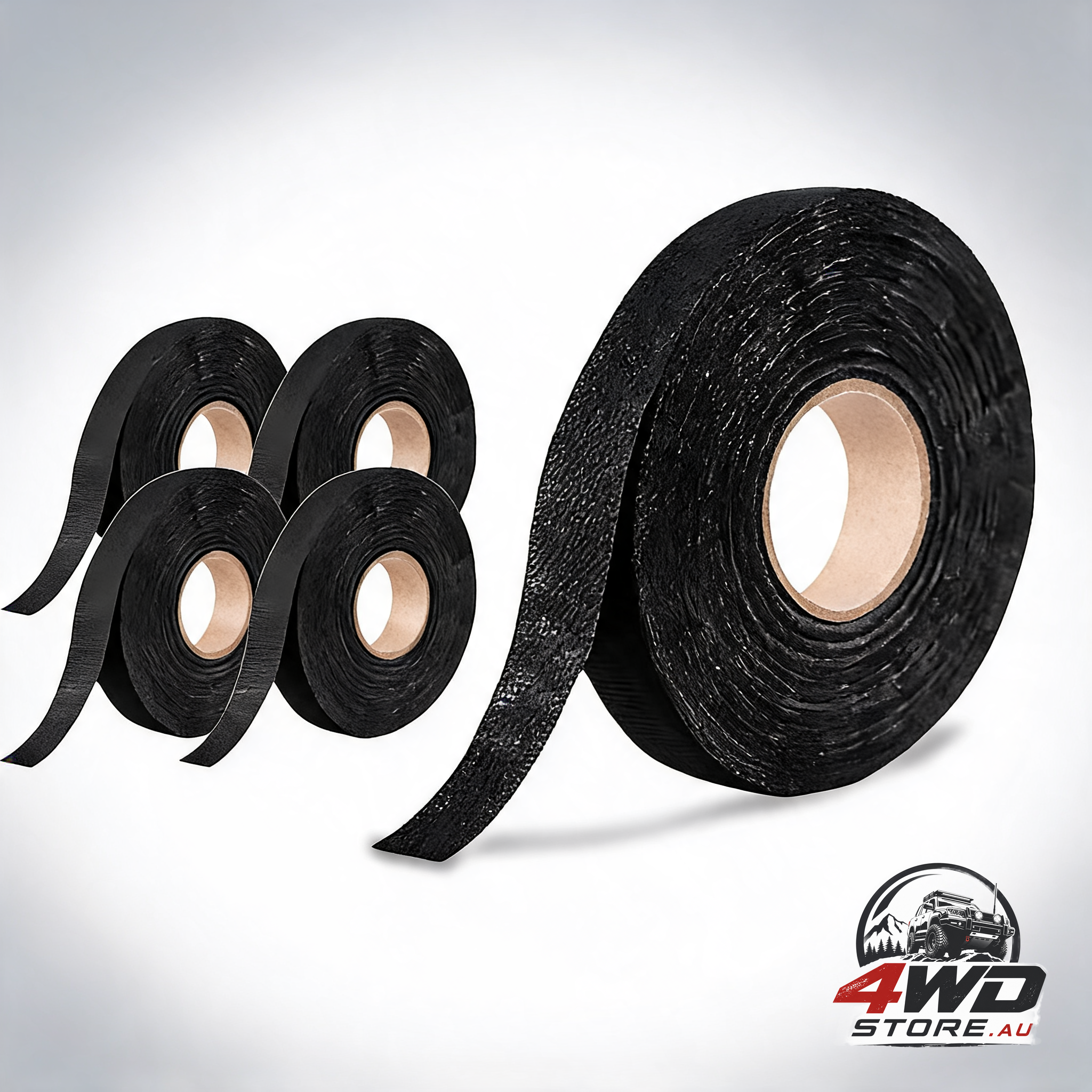4Pcs 19Mmx 15M adhesive cloth fabric tape cable loom wiring harness for car auto