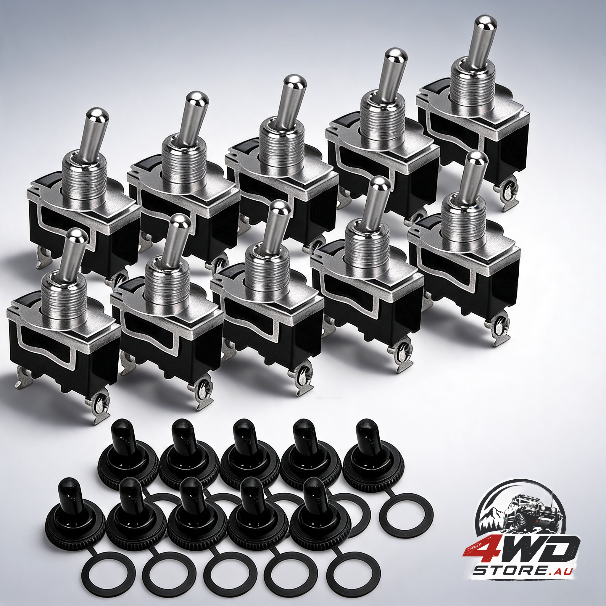 10PCS 12V waterproof toggle switch SPST on off for car dash control panel
