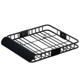 Giantz universal car roof rack basket black — view 3