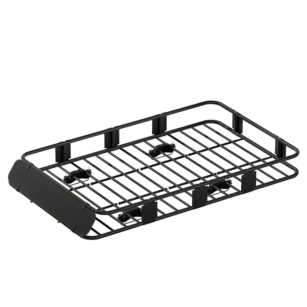 Giantz universal car roof rack basket black — view 10