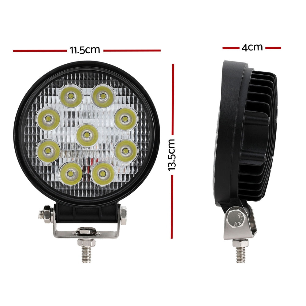 Giantz Pair LED Driving Lights Flood — view 3