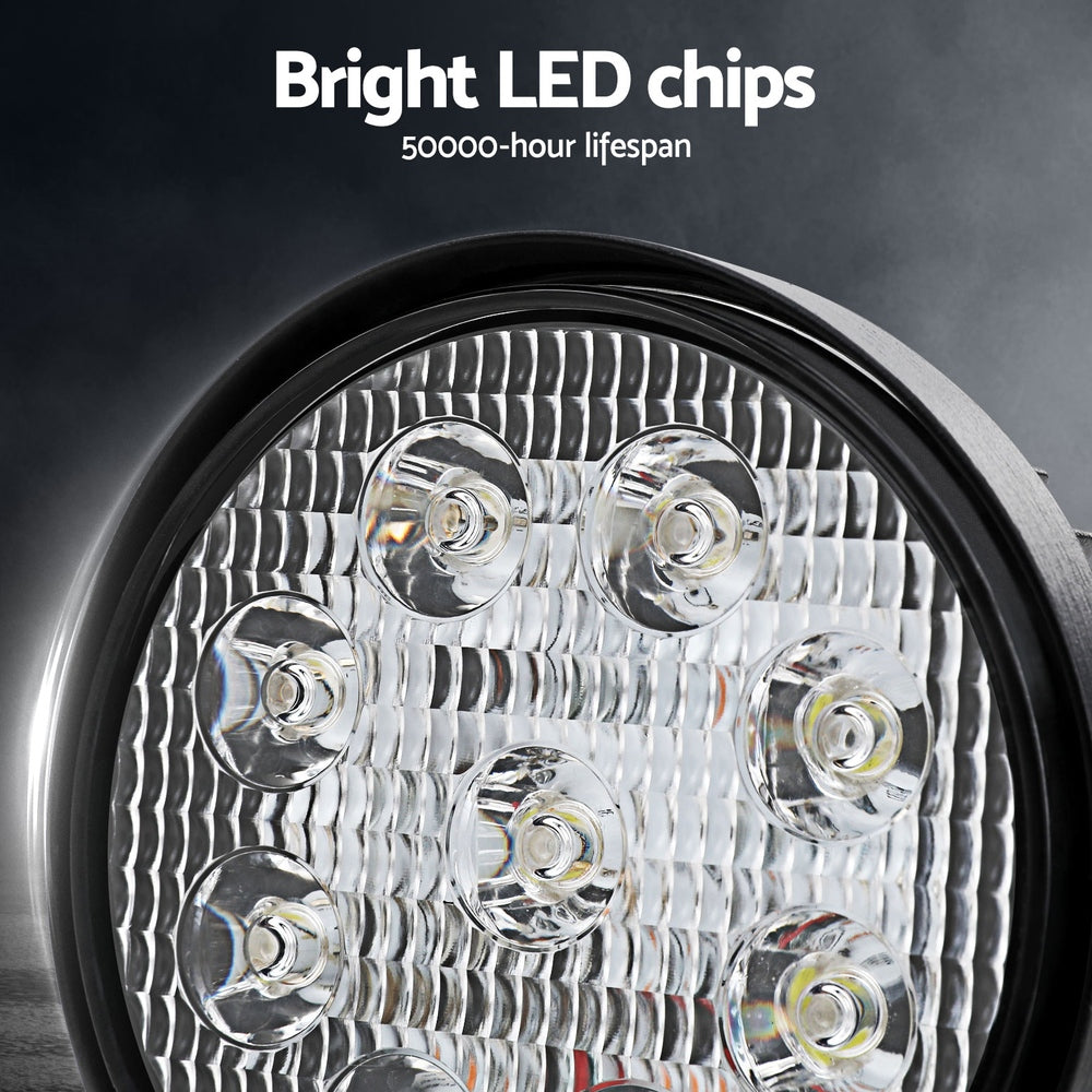 Giantz Pair LED Driving Lights Flood — view 5