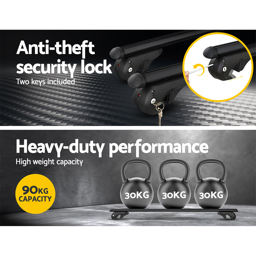 Universal Adjustable Aluminium Roof Rack Bars — view 7