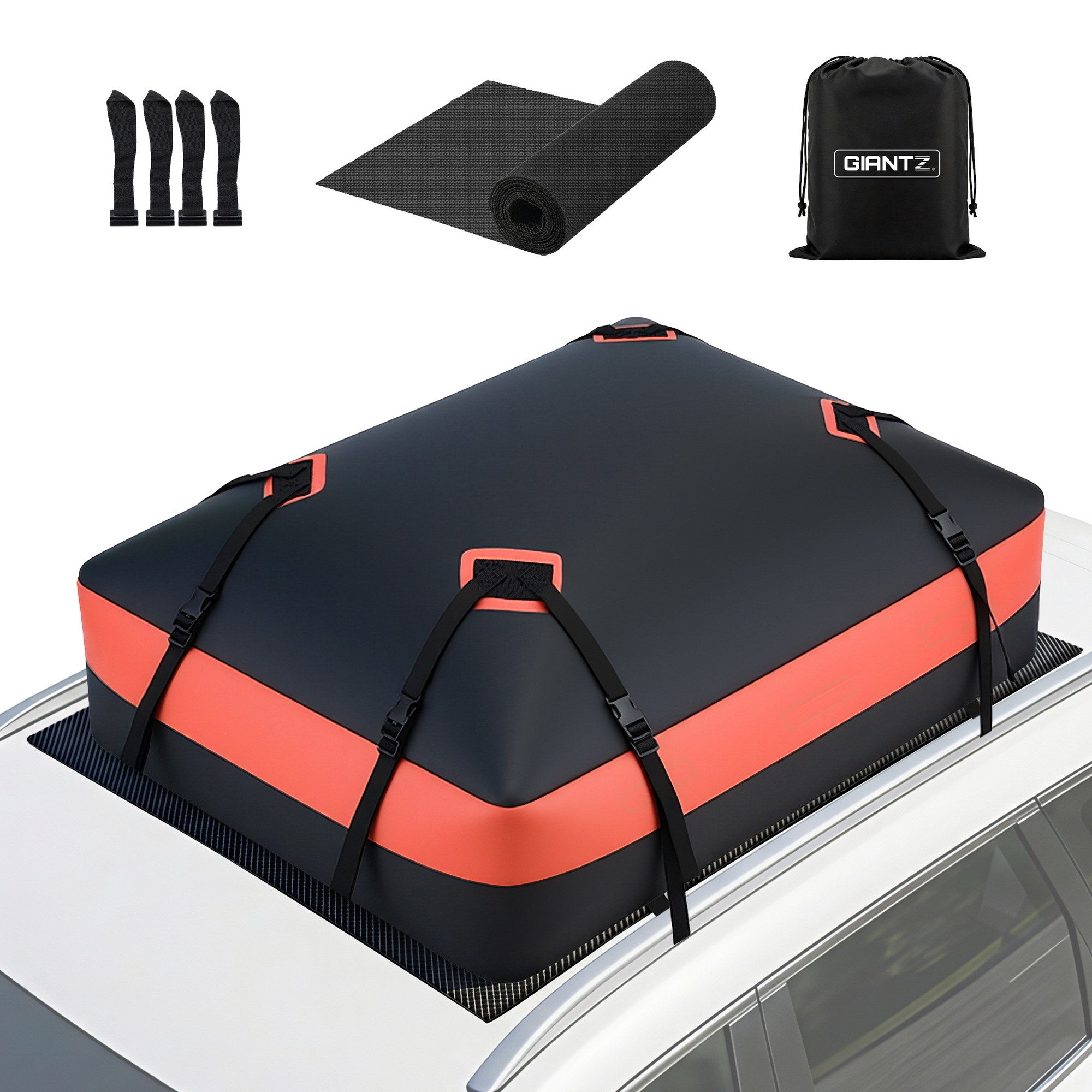 Giantz rooftop cargo bag 15 cubic ft waterproof — view 3
