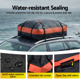 Giantz rooftop cargo bag 15 cubic ft waterproof — view 8