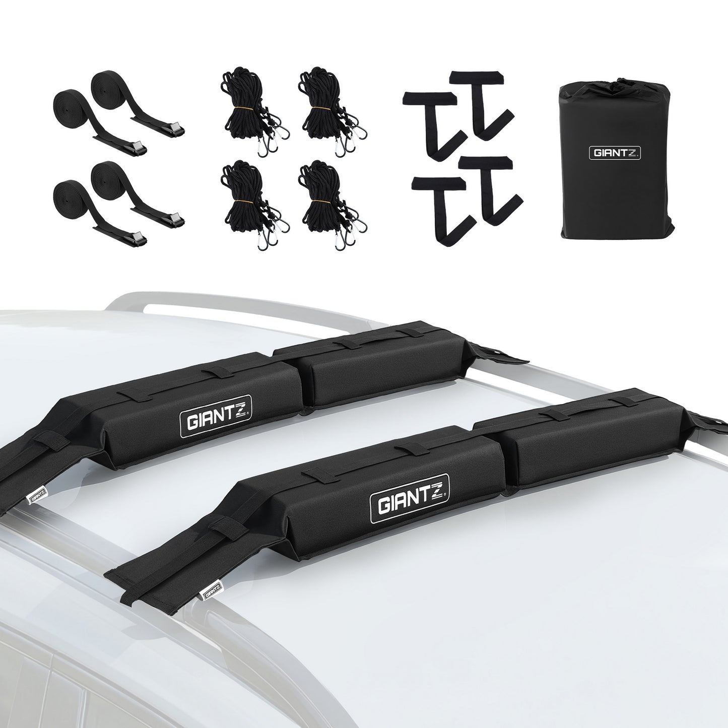 Giantz kayak roof rack pads universal — view 2