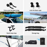 Giantz kayak roof rack pads universal — view 8