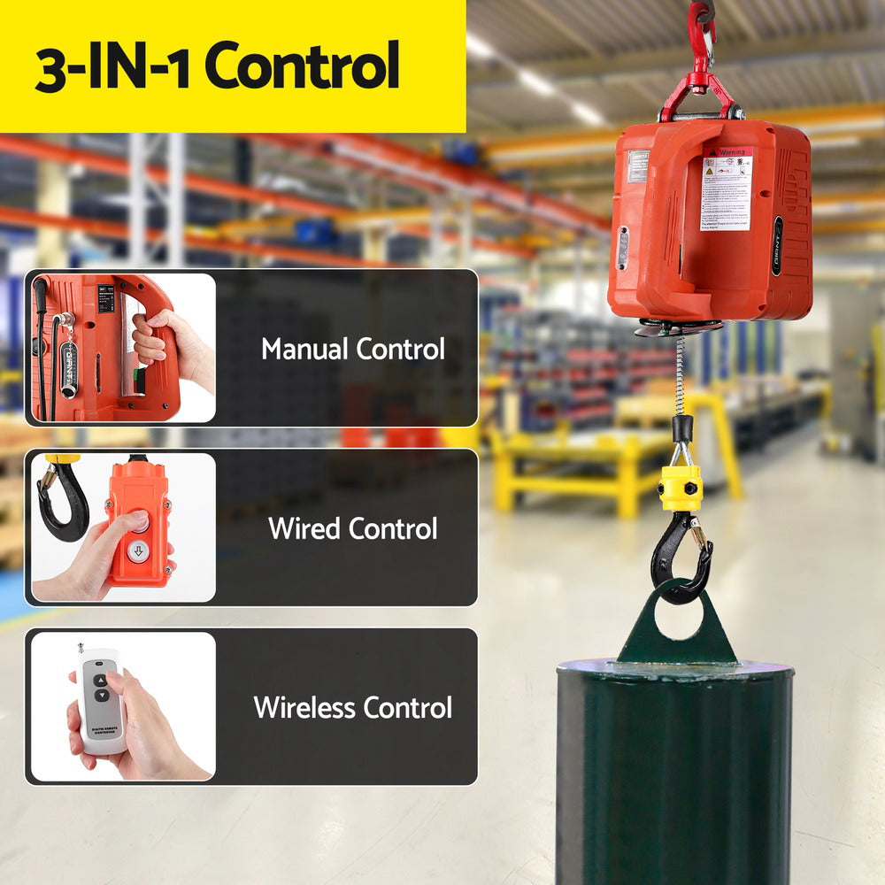 Giantz Electric Hoist Winch 500KG Wired — view 7