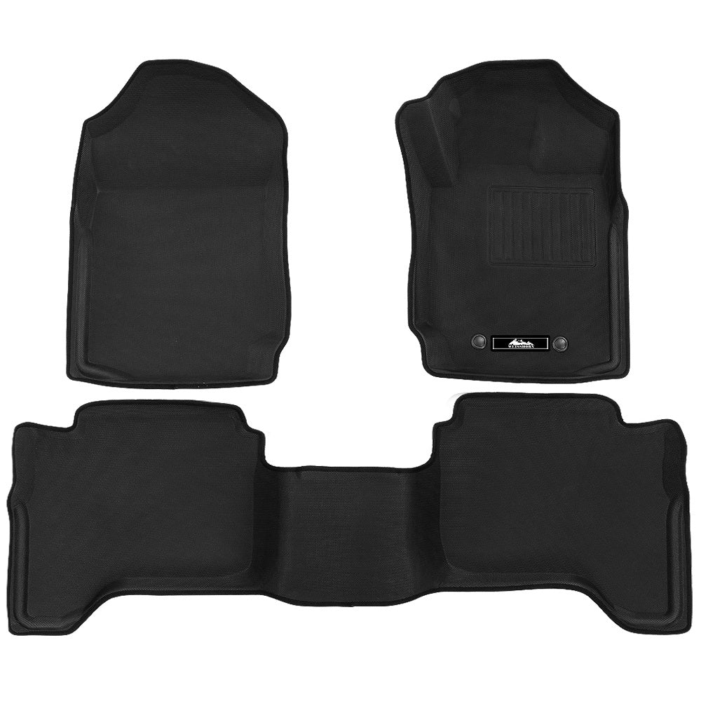 Weisshorn 3D Rubber Floor Mats Ford Ranger — view 2