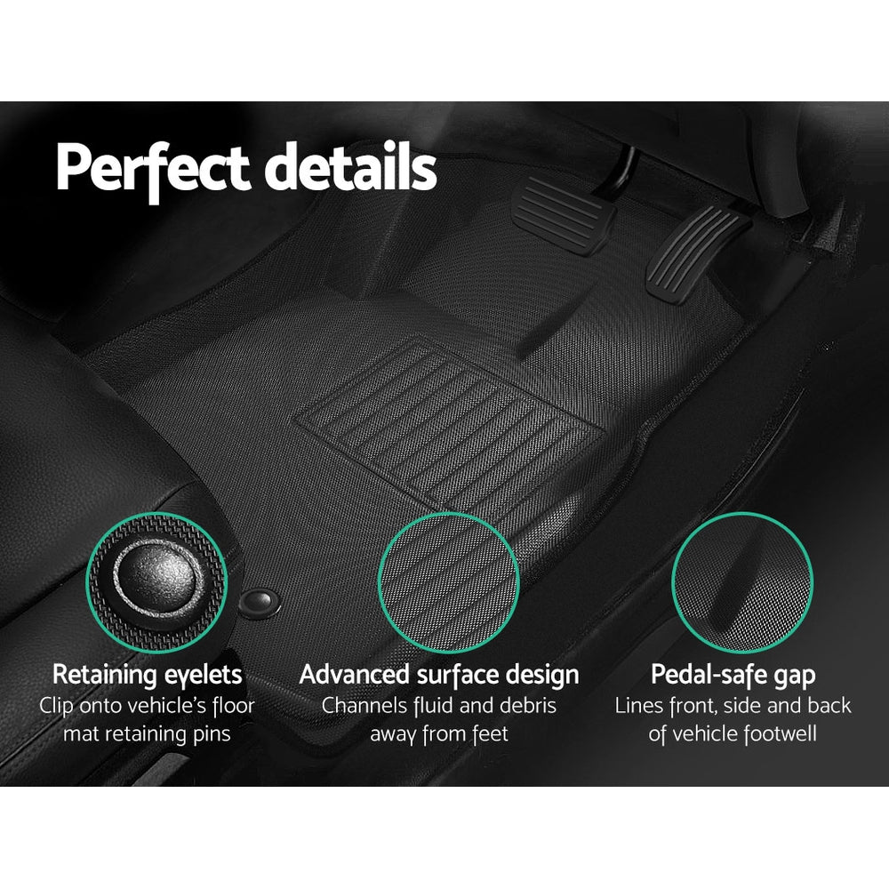 Weisshorn 3D Rubber Floor Mats Ford Ranger — view 6