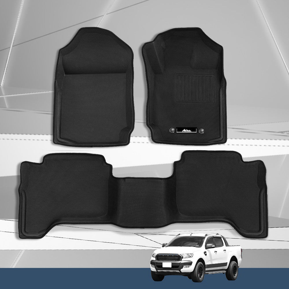 Weisshorn 3D Rubber Floor Mats Ford Ranger — view 8