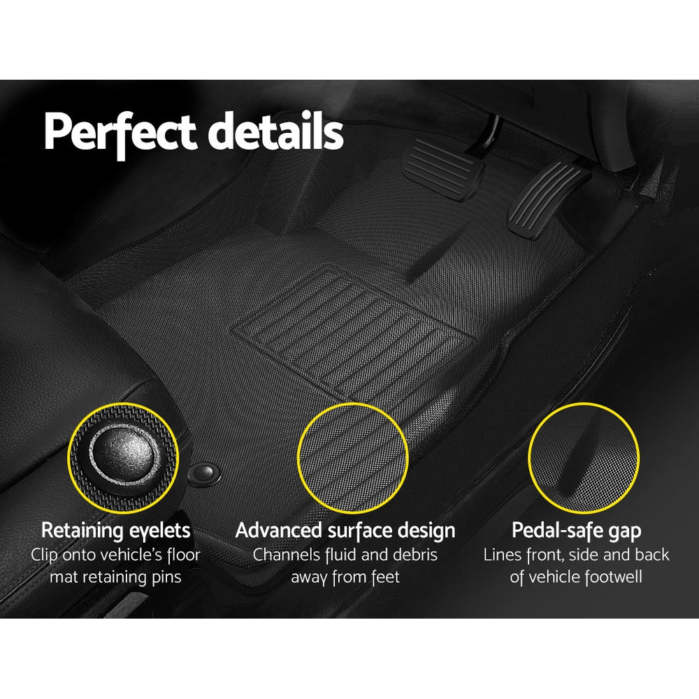Weisshorn Rubber Floor Mats Mazda BT-50 — view 6