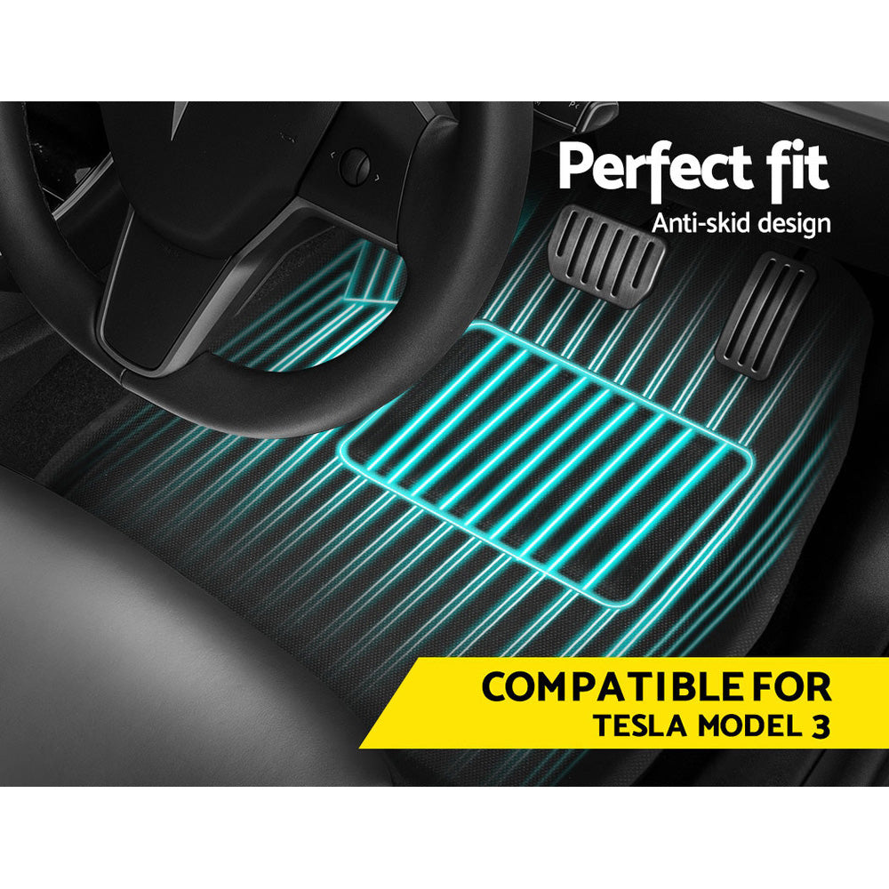 Weisshorn Rubber Floor Mats Tesla Model 3 — view 4