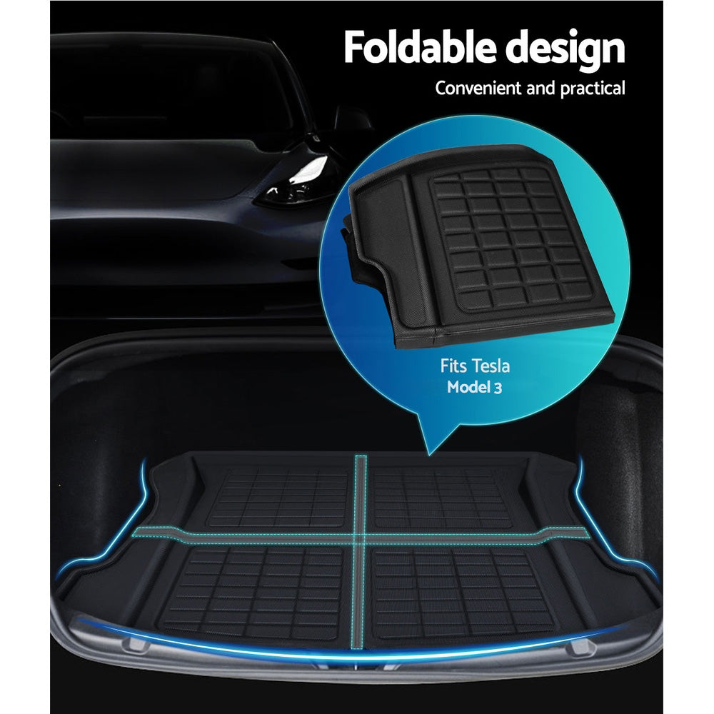 3-piece rubber mats Tesla Model 3 — view 6