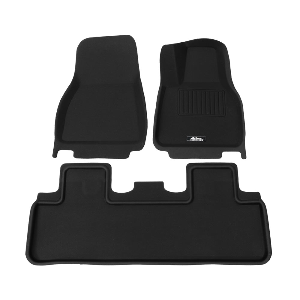 Weisshorn Tesla Model Y rubber mats set — view 2