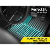 Weisshorn Tesla Model Y rubber mats set — view 4