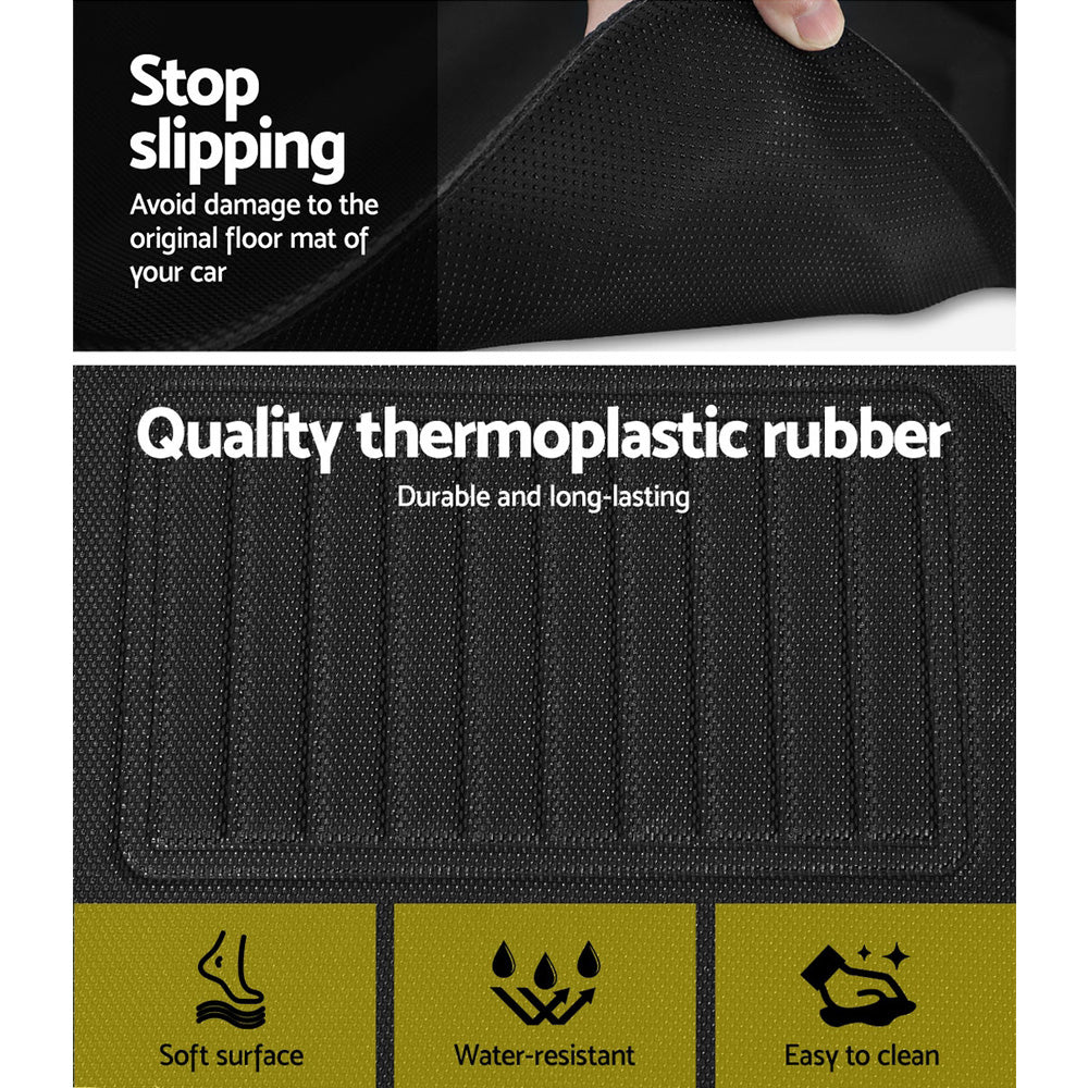 Weisshorn Tesla Model Y rubber mats set — view 5