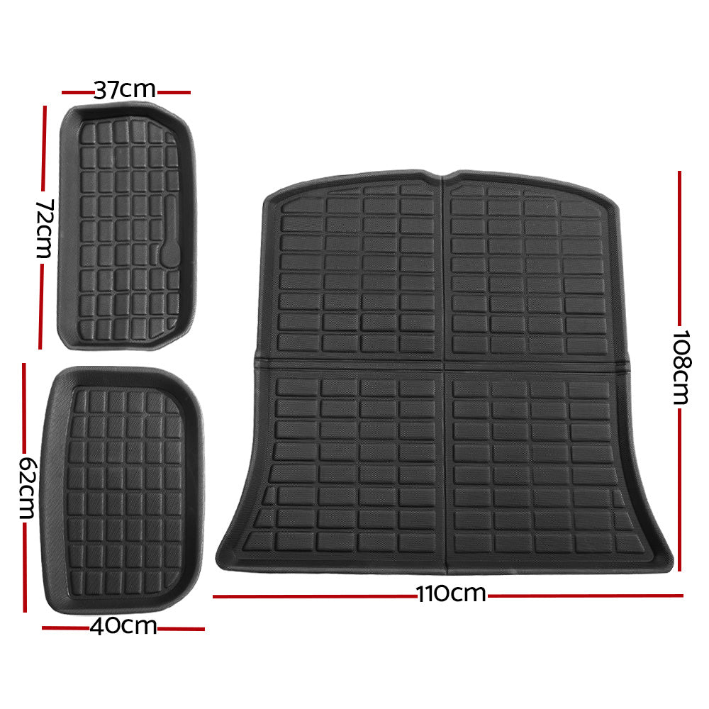 Tesla Model Y 2021-2024 boot liner floor mat — view 3
