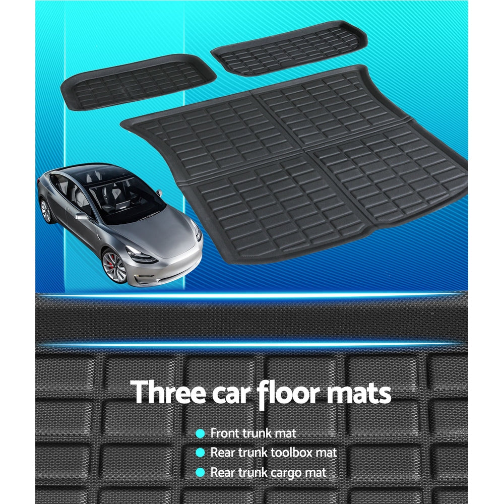 Tesla Model Y 2021-2024 boot liner floor mat — view 5
