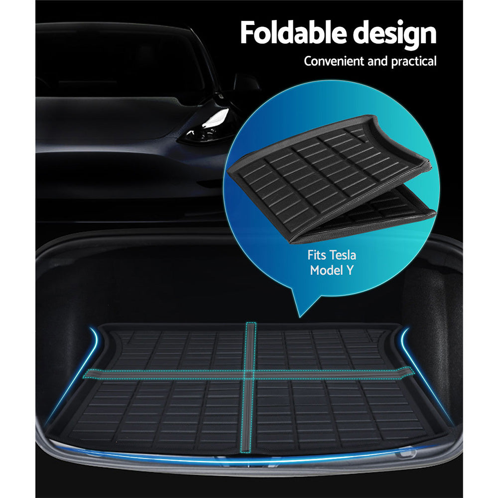 Tesla Model Y 2021-2024 boot liner floor mat — view 6