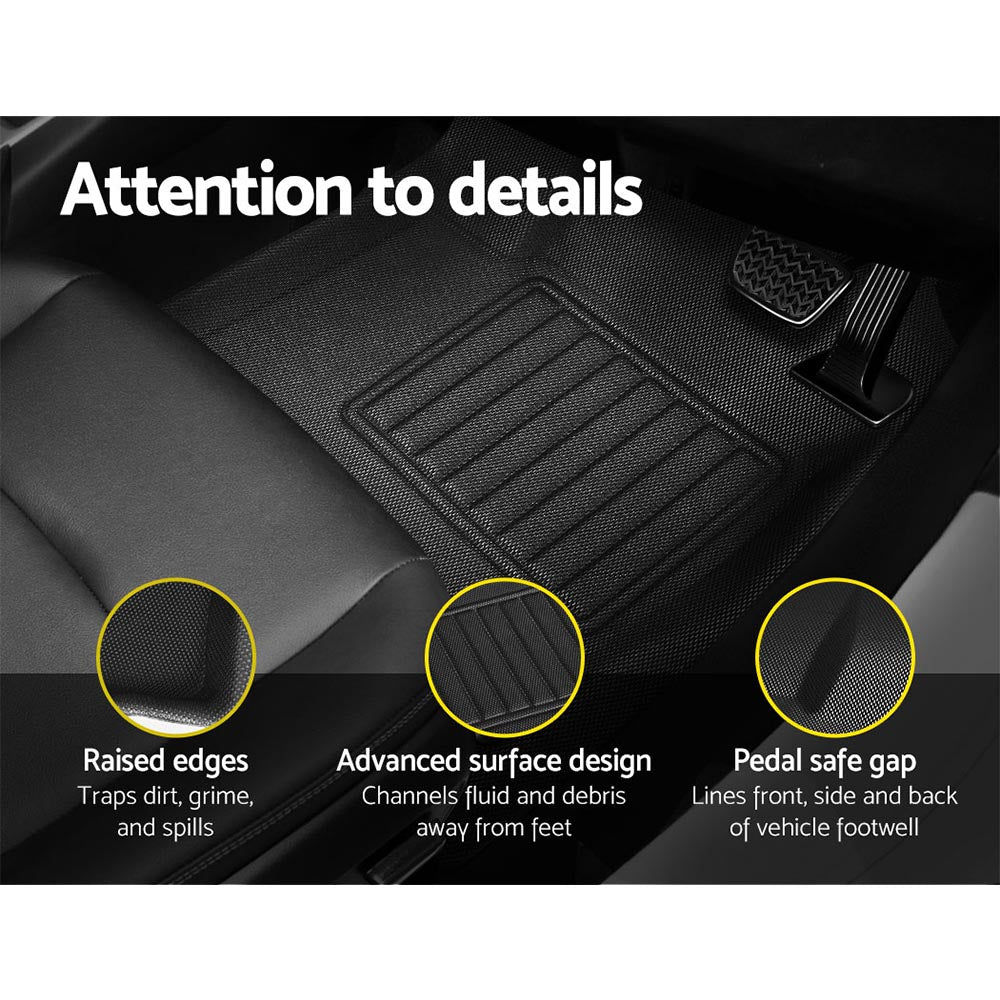 Weisshorn rubber floor mats Toyota Hilux — view 7