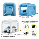 Giantz inflatable paint booth 2.5x2.5x3m 550W — view 4