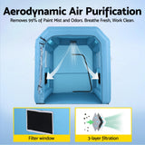 Giantz inflatable paint booth 2.5x2.5x3m 550W — view 9
