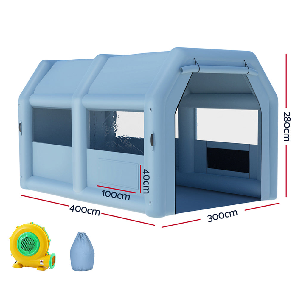Giantz Inflatable Spray Booth Car Paint — view 3