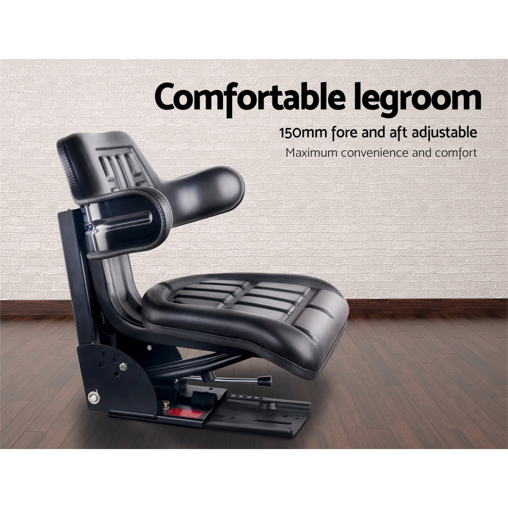 Giantz PU Leather Digger Tractor Seat — view 6