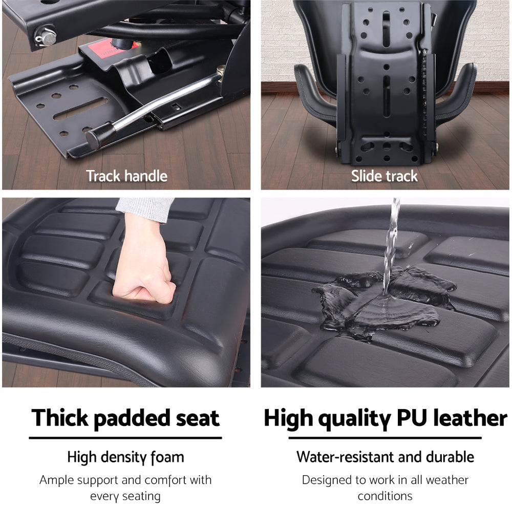 Giantz PU Leather Digger Tractor Seat — view 7